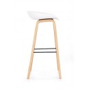 Стул барный HALMAR H86 белый/серый